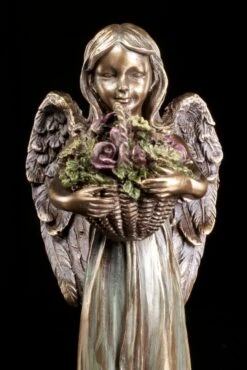 Engel Figur - Lächelnd Mit Blumenkorb -Charaktermodell Geschäft Engel Blumen 5 1280x1280