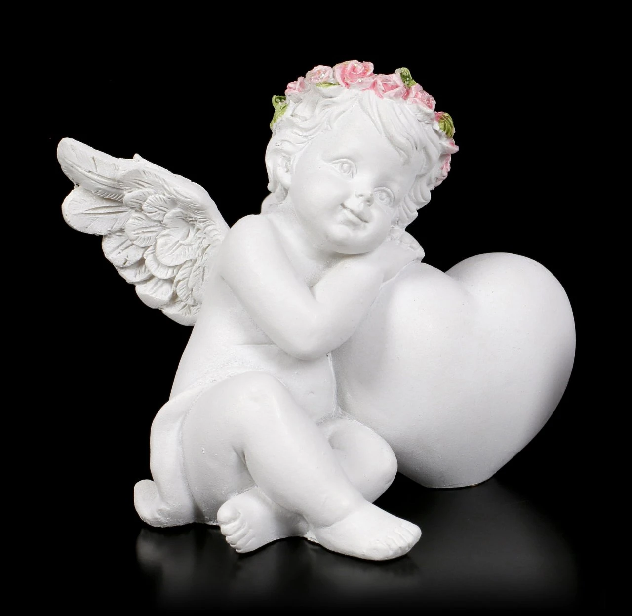 Engel Figuren - Putten Mit Herz - 2er Set 8 Engel Figuren - Putten Mit Herz - 2er Set – Bild 6