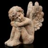 Engel Gartenfigur - Rostoptik Links -Charaktermodell Geschäft Engel Gartenfigur Kind Schlafend Links Rostoptik 1 1280x1280