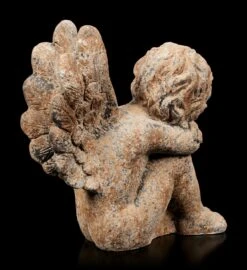 Engel Gartenfigur - Rostoptik Links -Charaktermodell Geschäft Engel Gartenfigur Kind Schlafend Links Rostoptik 3 1280x1280