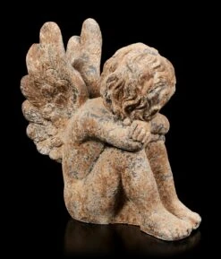 Engel Gartenfigur - Rostoptik Links -Charaktermodell Geschäft Engel Gartenfigur Kind Schlafend Links Rostoptik 4 1280x1280