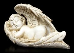 Engel Figur - Baby Eingehüllt In Flügel -Charaktermodell Geschäft Engel Schlafend 2 1280x1280