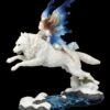 Schmetterlings-Elfe Reitet Auf Wolf - Free Spirit