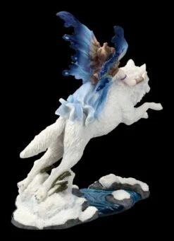 Schmetterlings-Elfe Reitet Auf Wolf - Free Spirit -Charaktermodell Geschäft FS13436 Schmetterlings Elfe reitet auf Wolf Free Spirit 5 1280x1280