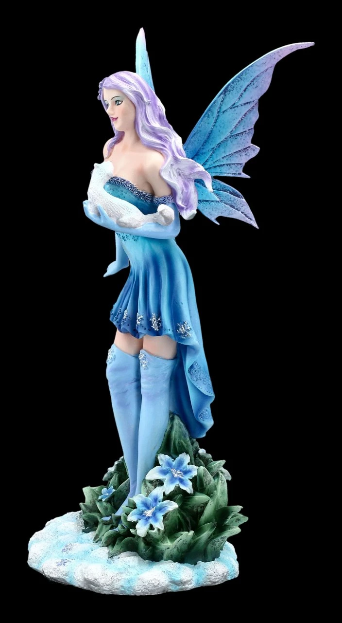 Winter Elfen Figur - Melly Mit Weißem Frettchen 5 Winter Elfen Figur - Melly Mit Weißem Frettchen – Bild 3