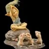 Pixie Kobold Figur - 3 Mäuse Beim Yoga