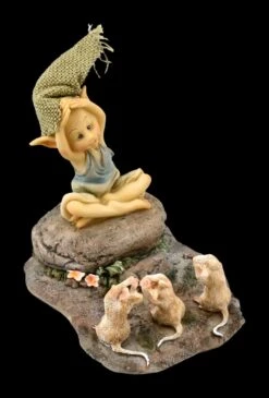 Pixie Kobold Figur - 3 Mäuse Beim Yoga -Charaktermodell Geschäft FS20478 Pixie Kobold Figur 3 Maeuse beim Yoga 9 1280x1280