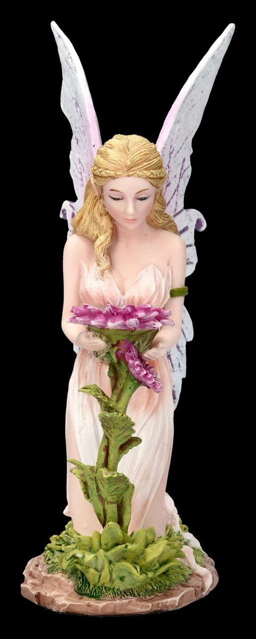 Elfen Figur - Florina Kniet Vor Blume 4 Elfen Figur - Florina Kniet Vor Blume – Bild 2
