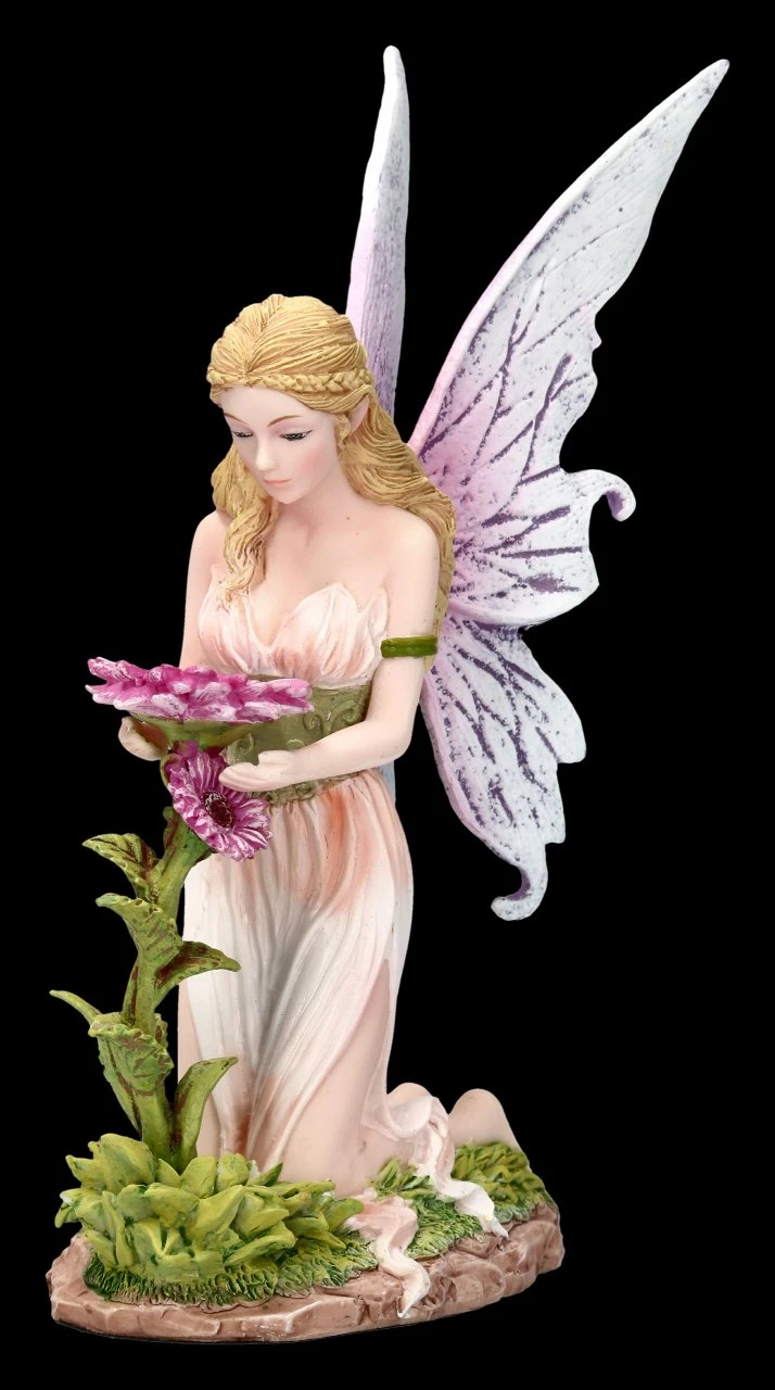 Elfen Figur - Florina Kniet Vor Blume 5 Elfen Figur - Florina Kniet Vor Blume – Bild 3
