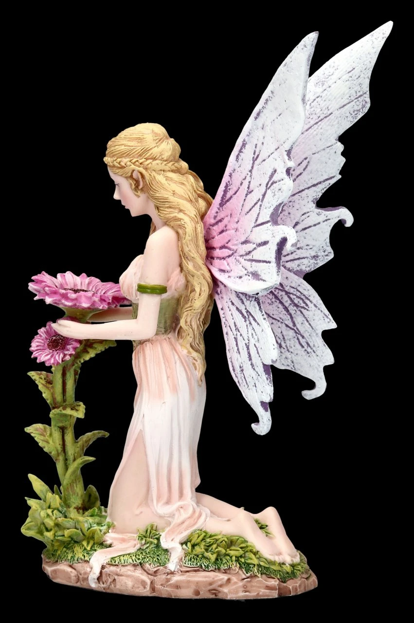 Elfen Figur - Florina Kniet Vor Blume 6 Elfen Figur - Florina Kniet Vor Blume – Bild 4