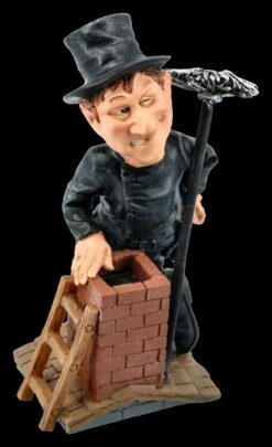 Funny Job Figur - Kaminkehrer Auf Dach -Charaktermodell Geschäft FS20813 Funny Job Figur Kaminkehrer auf Dach 8 1280x1280