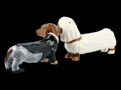 Salz & Pfeffer Streuer - Dackel Braut Und Bräutigam -Charaktermodell Geschäft FS20995 Salz und Pfeffer Streuer Braut und Braeutigam Dackel 5 1280x1280