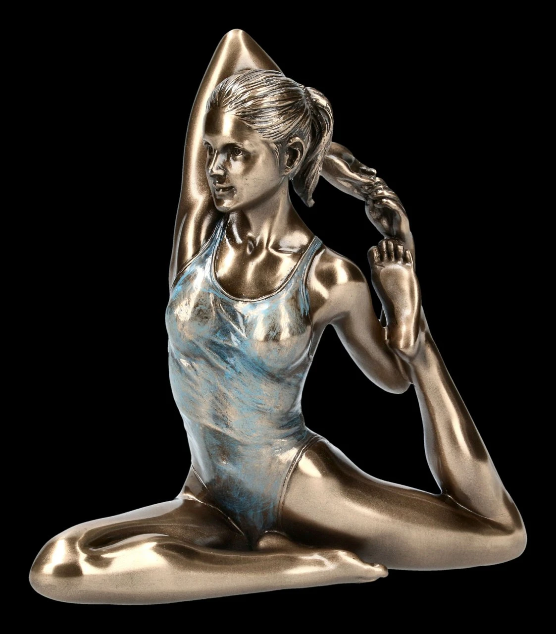 Weibliche Yoga Figur - Eka Pada Rajakapitasana Stellung 3 Weibliche Yoga Figur - Eka Pada Rajakapitasana Stellung