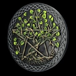 Wandrelief - Pentagramm Und Lebensbaum -Charaktermodell Geschäft FS24618 Wandrelief Pentagramm mit Lebensbaum 3 1280x1280