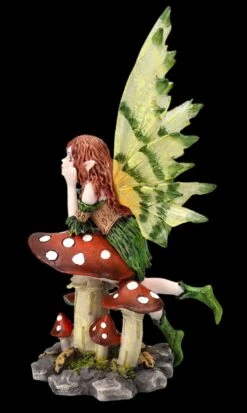 Elfen Figur - Grüne Flügel Lehnt An Pilz -Charaktermodell Geschäft FS25003 Elfen Figur Gr ne Fl gel lehtn an Pilz 4 1280x1280