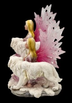 Elfen Figuren 2er Set - Rosa Feen Mit Wolf Babys -Charaktermodell Geschäft FS25704 Elfen Figuren 2er Set Rosa Feen mit Wolf Babys 4 1280x1280