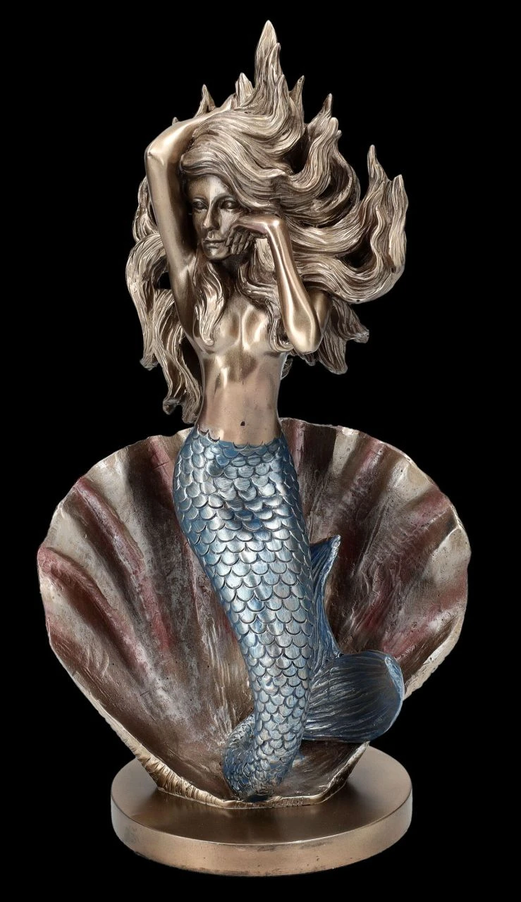 Meerjungfrauen Figur Vor Muschel 5 Meerjungfrauen Figur Vor Muschel – Bild 3