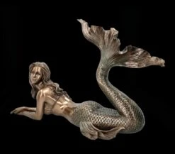 Meerjungfrau Figur - Liegend Bronziert Groß -Charaktermodell Geschäft FS25817 Meerjungfrauen Figur Liegend bronziert gross 2 1280x1280