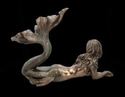 Meerjungfrau Figur - Liegend Bronziert Groß -Charaktermodell Geschäft FS25817 Meerjungfrauen Figur Liegend bronziert gross 6 1280x1280