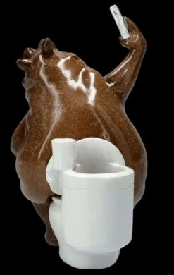 Lustige Nilpferd Figur - Selfie Am Klo -Charaktermodell Geschäft FS25930 Lustige Nilpferd Figur Selfie am Klo 7 1280x1280