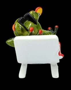 Lustige Frosch Figur - Cocktail Im Liegestuhl -Charaktermodell Geschäft FS25943 Lustige Frosch Figur Cocktail im Liegestuhl 4 1280x1280