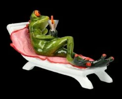 Lustige Frosch Figur - Cocktail Im Liegestuhl -Charaktermodell Geschäft FS25943 Lustige Frosch Figur Cocktail im Liegestuhl 7 1280x1280