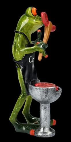 Lustige Frosch Figur Beim Grillen - BBQ Chef -Charaktermodell Geschäft FS25944 Lustige Frosch Figur beim Grillen BBQ Chef 8 1280x1280