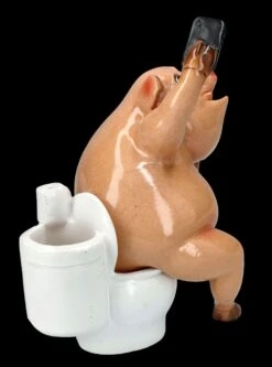 Lustige Schweine Figur - Selfie Am Klo -Charaktermodell Geschäft FS25945 Lustige Schweine Figur Selfie am Klo 8 1280x1280