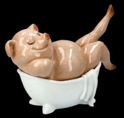 Lustige Schweine Figur In Badewanne -Charaktermodell Geschäft FS25949 Lustige Schweine Figur in Badewanne 9 1280x1280