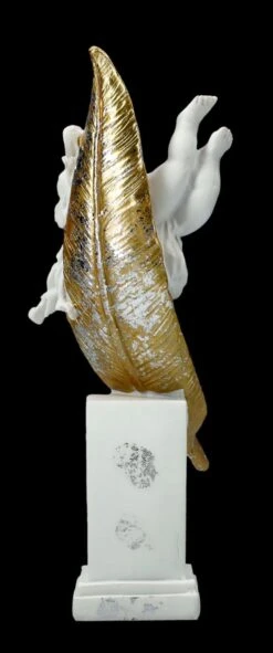 Engel Figur - Putte Amor Vor Goldener Feder -Charaktermodell Geschäft FS26625 Engel Figur Putte Amor vor goldener Feder 6 1280x1280
