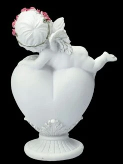 Engel Figur - Putte Mit Rosenkranz Auf Herz -Charaktermodell Geschäft FS26628 Engel Figur Putte mit Rosenkranz auf Herz 6 1280x1280