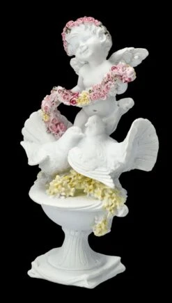 Engel Figur - Putte Mit Rosen Und Tauben -Charaktermodell Geschäft FS26629 Engel Figur Putte mit Rosen und Tauben 2 1280x1280