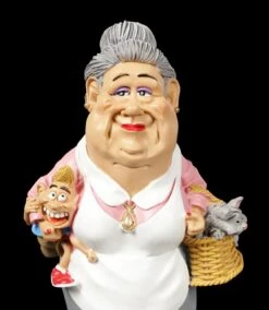 Funny Family Figur - Oma Mit Lausebengel -Charaktermodell Geschäft Funny Family Figur Oma Mit Lausebengel Und Kaetzchen 6 1280x1280