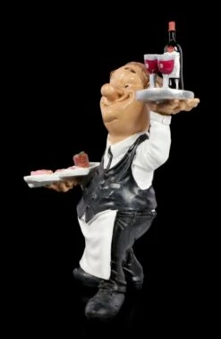 Funny Job Figur - Kellner Mit Schlemmereien -Charaktermodell Geschäft Funny Job Figur Kellner Mit Schlemmereien 2 1280x1280