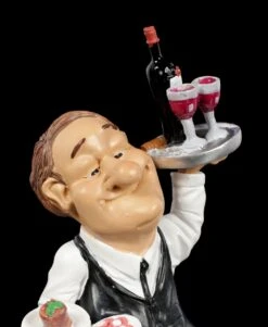 Funny Job Figur - Kellner Mit Schlemmereien -Charaktermodell Geschäft Funny Job Figur Kellner Mit Schlemmereien 5 1280x1280
