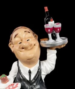 Funny Job Figur - Kellner Mit Schlemmereien -Charaktermodell Geschäft Funny Job Figur Kellner Mit Schlemmereien 6 1280x1280
