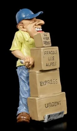 Funny Jobs Figur - Lachender Paketdienstler -Charaktermodell Geschäft Funny Jobs Figur Lachender Paketdienstler 3 1280x1280