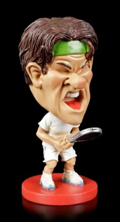 Funny Sports Figur - Wackelkopf Tennisspieler