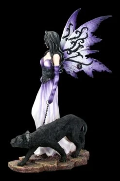 Elfen Figur Mit Panther An Der Leine -Charaktermodell Geschäft KS6443 Elfen Figur mit Panther an der Leine 4 1280x1280