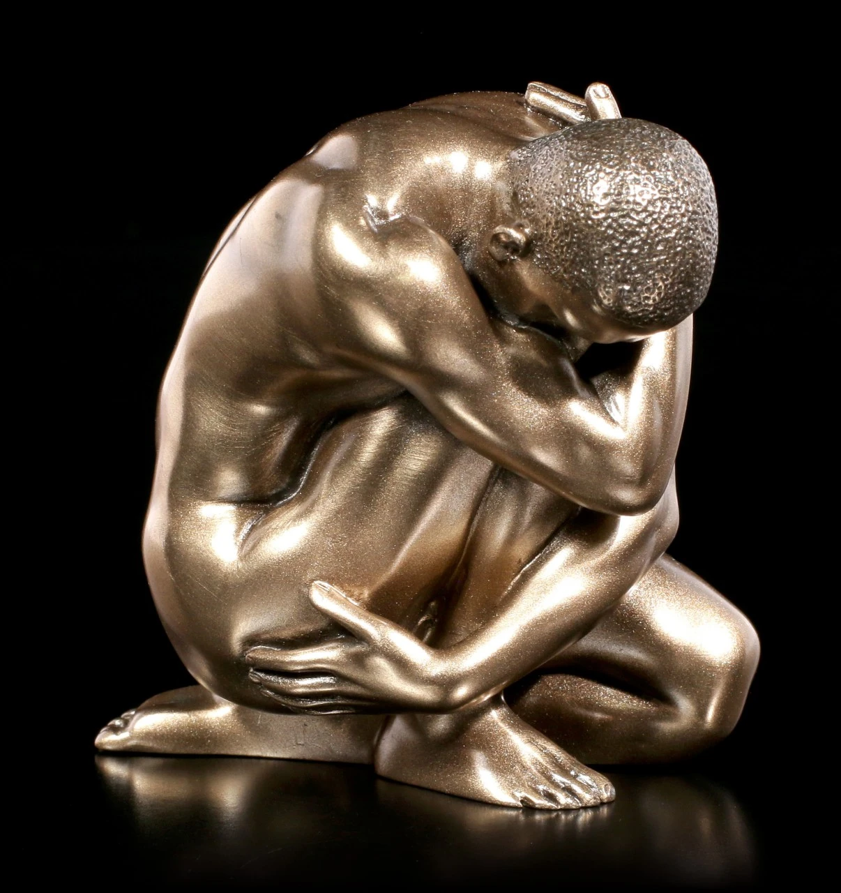 Männliche Akt Figur - Am Boden Mit Angezogenem Bein 3 Männliche Akt Figur - Am Boden Mit Angezogenem Bein