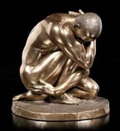 Männliche Akt Figur - Umarmt Sich Selbst