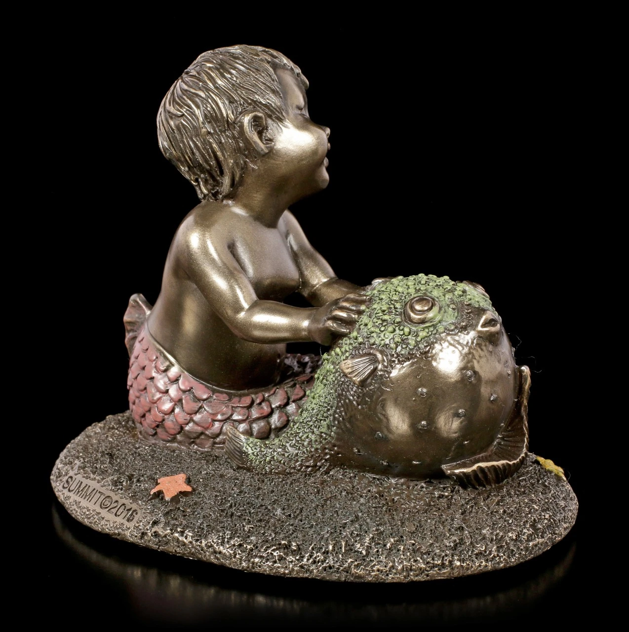 Meerjunge Figur Mit Kugelfisch 7 Meerjunge Figur Mit Kugelfisch – Bild 5