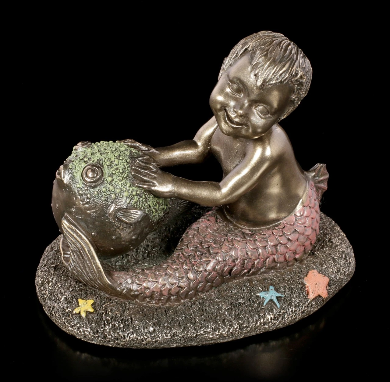 Meerjunge Figur Mit Kugelfisch 8 Meerjunge Figur Mit Kugelfisch – Bild 6