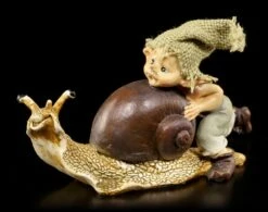 Pixie Kobold Figur Mit Schnecke - Gib Gas!