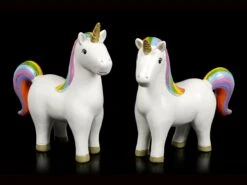 Regenbogen Einhorn Figuren - 2er Set