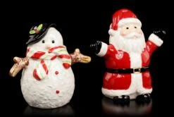 Salz Und Pfeffer Streuer - Schneemann & Weihnachtsmann