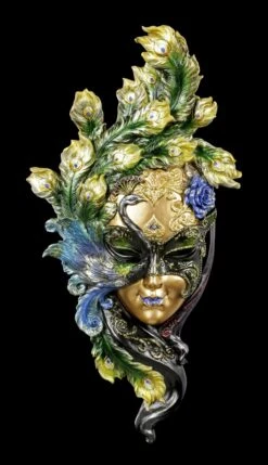 Venezianische Maske - Peacock Garden - Bunt
