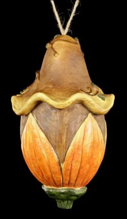 Vogelhaus - Orange Blüte Mit Fenstern -Charaktermodell Geschäft Vogelhaus Orange 3 1280x1280