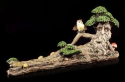 Waldgeist Figur - Liegend Mit Eule