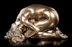 Weibliche Akt Figur - Kniend Am Boden